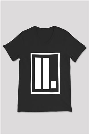 Letlive Siyah Unisex V Yaka Tişört T-Shirt