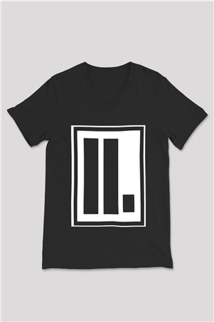Letlive Siyah Unisex V Yaka Tişört T-Shirt