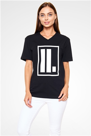 Letlive Siyah Unisex V Yaka Tişört T-Shirt