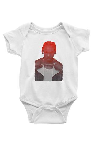 Lil Baby Baskılı Beyaz Unisex Bebek Body - Zıbın