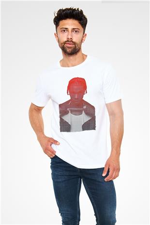 Lil Baby Baskılı Unisex Beyaz Tişört - Tshirt