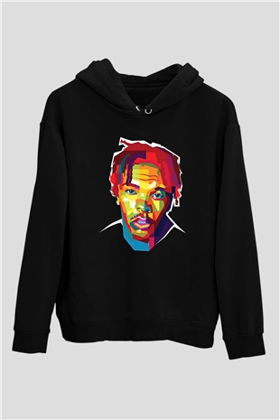 Lil Baby Baskılı Unisex Siyah Hoodie