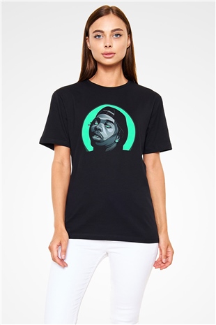 Lil Baby Baskılı Unisex Siyah Tişört - Tshirt