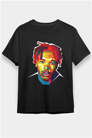Lil Baby Baskılı Unisex Siyah Tişört - Tshirt