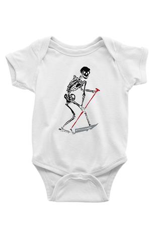 Lil Peep Baskılı Beyaz Unisex Bebek Body - Zıbın