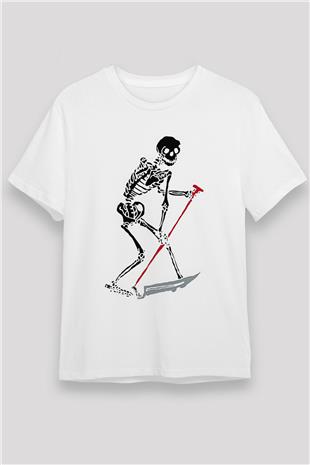 Lil Peep Baskılı Unisex Beyaz Tişört - Tshirt