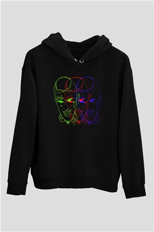 Lil Peep Baskılı Unisex Siyah Hoodie