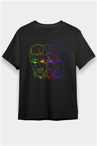 Lil Peep Baskılı Unisex Siyah Tişört - Tshirt