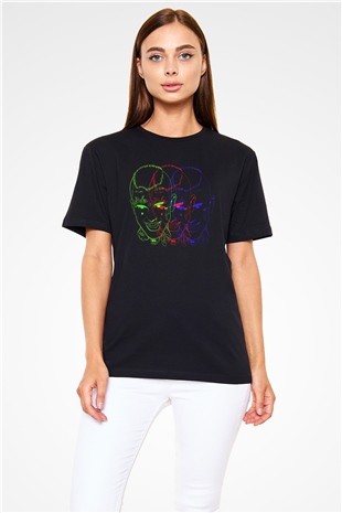 Lil Peep Baskılı Unisex Siyah Tişört - Tshirt