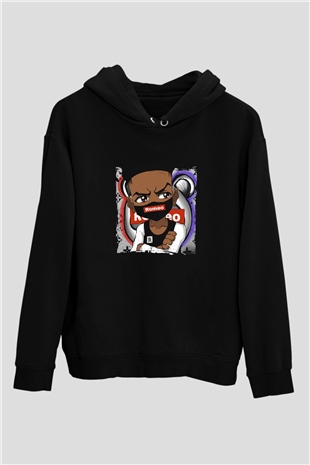 Lil Romeo Baskılı Unisex Siyah Hoodie