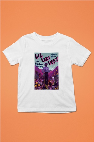 Lil Uzi Vert Baskılı Beyaz Unisex Çocuk Tişört