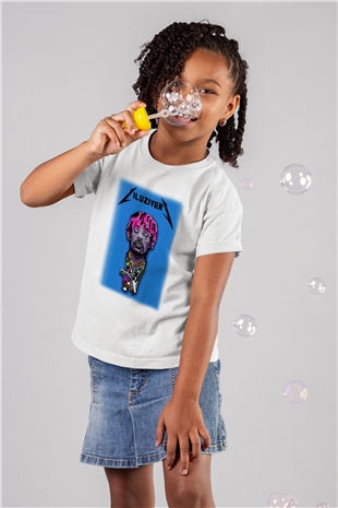 Lil Uzi Vert Baskılı Beyaz Unisex Çocuk Tişört