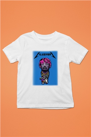 Lil Uzi Vert Baskılı Beyaz Unisex Çocuk Tişört