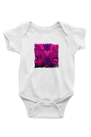 Lil Uzi Vert Baskılı Unisex Beyaz Bebek Body - Zıbın