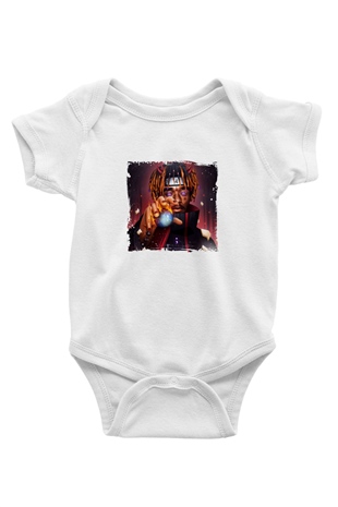 Lil Uzi Vert Baskılı Unisex Beyaz Bebek Body - Zıbın