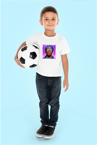 Lil Uzi Vert Baskılı Unisex Beyaz Çocuk Tişört