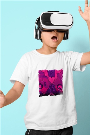 Lil Uzi Vert Baskılı Unisex Beyaz Çocuk Tişört