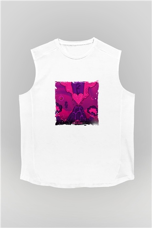 Lil Uzi Vert Baskılı Unisex Beyaz Kolsuz Tişört