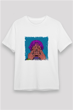 Lil Uzi Vert Baskılı Unisex Beyaz Tişört