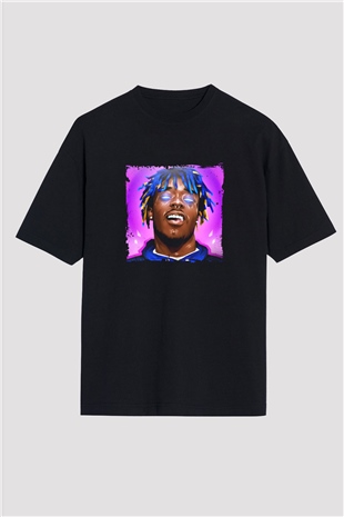 Lil Uzi Vert Baskılı Unisex Oversize Siyah Tişört