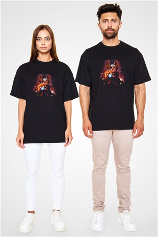 Lil Uzi Vert Baskılı Unisex Oversize Siyah Tişört