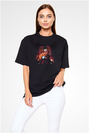 Lil Uzi Vert Baskılı Unisex Oversize Siyah Tişört