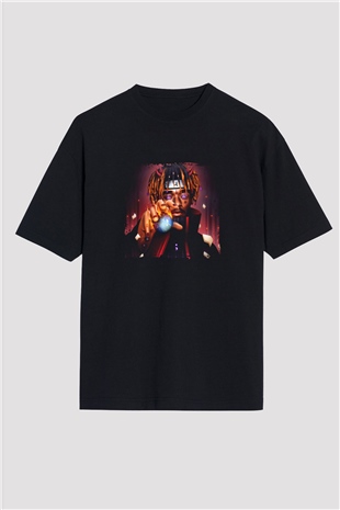 Lil Uzi Vert Baskılı Unisex Oversize Siyah Tişört