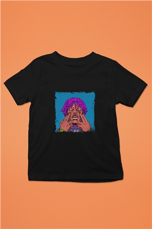 Lil Uzi Vert Baskılı Unisex Siyah Çocuk Tişört