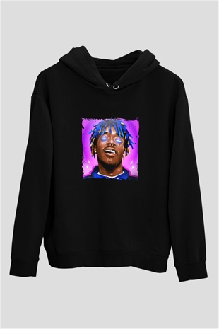 Lil Uzi Vert Baskılı Unisex Siyah Hoodie