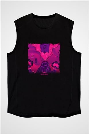 Lil Uzi Vert Baskılı Unisex Siyah Kolsuz Tişört