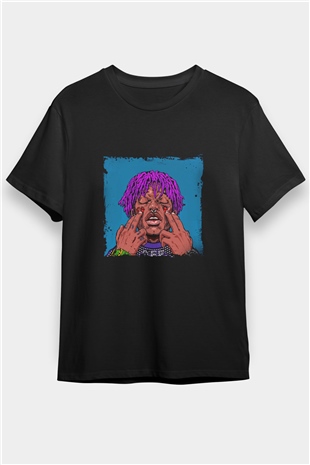 Lil Uzi Vert Baskılı Unisex Siyah Tişört