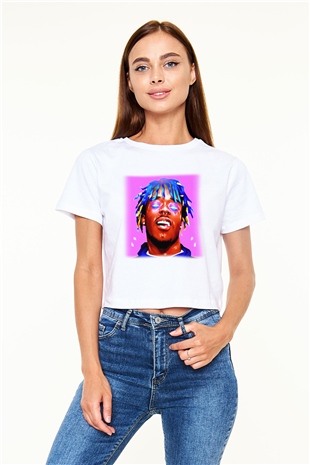 Lil Uzi Vert Beyaz Croptop Tişört