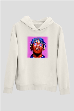 Lil Uzi Vert Beyaz Unisex Kapşonlu Sweatshirt