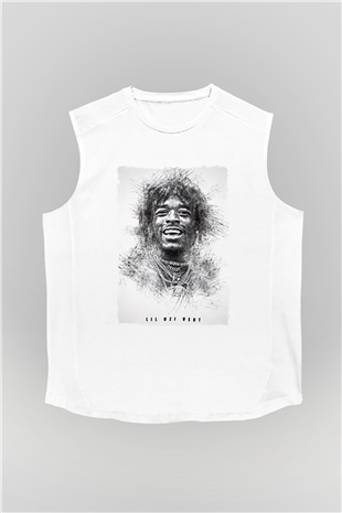 Lil Uzi Vert Beyaz Unisex Kolsuz Tişört