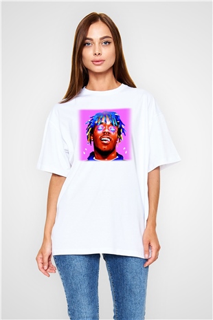 Lil Uzi Vert Beyaz Unisex Oversize Tişört T-Shirt