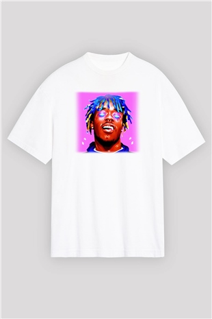 Lil Uzi Vert Beyaz Unisex Oversize Tişört T-Shirt