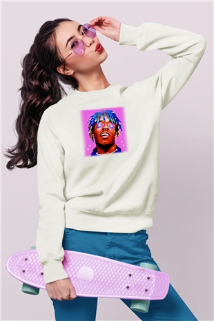 Lil Uzi Vert Beyaz Unisex Sweatshirt