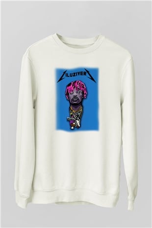 Lil Uzi Vert Beyaz Unisex Sweatshirt