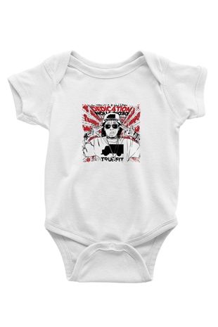 Lil Wayne Baskılı Unisex Beyaz Bebek Body - Zıbın