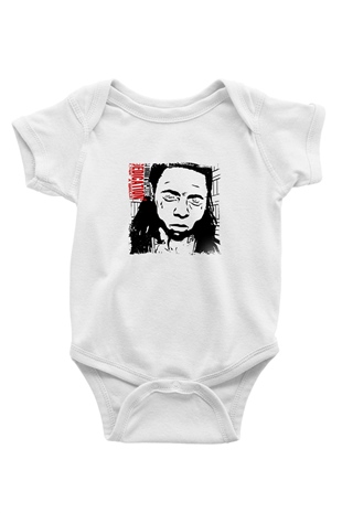 Lil Wayne Baskılı Unisex Beyaz Bebek Body - Zıbın