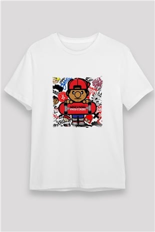 Lil Wayne Baskılı Unisex Beyaz Tişört