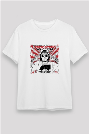 Lil Wayne Baskılı Unisex Beyaz Tişört