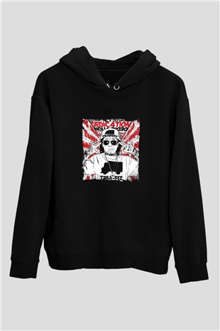 Lil Wayne Baskılı Unisex Siyah Hoodie