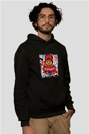 Lil Wayne Baskılı Unisex Siyah Hoodie