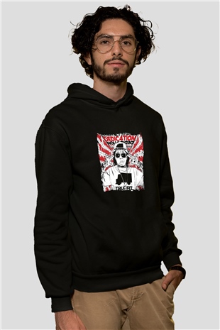 Lil Wayne Baskılı Unisex Siyah Hoodie