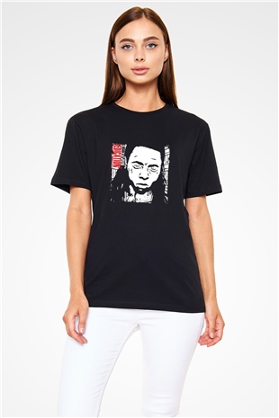 Lil Wayne Baskılı Unisex Siyah Tişört