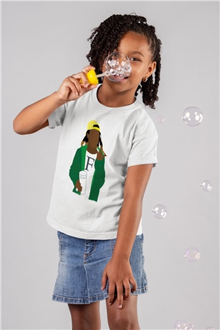 Lil Wayne Beyaz Unisex Çocuk Tişört