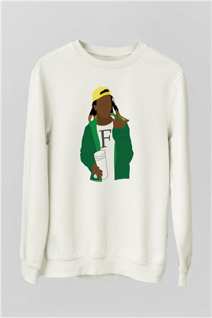Lil Wayne Beyaz Unisex Sweatshirt