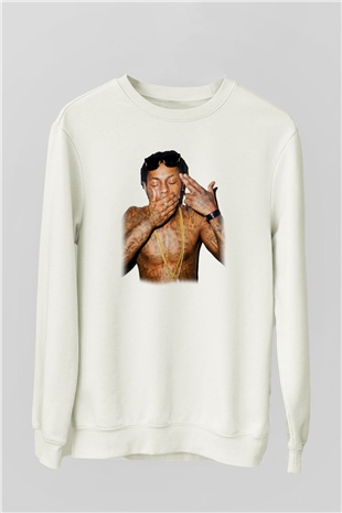 Lil Wayne Beyaz Unisex Sweatshirt
