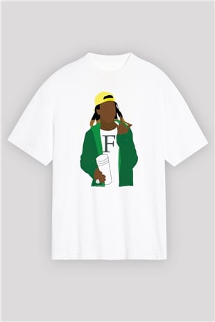 Lil Wayne Beyaz Unisex Tişört T-Shirt - TişörtFabrikası